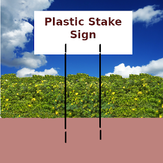Plastic Stake Sign Project